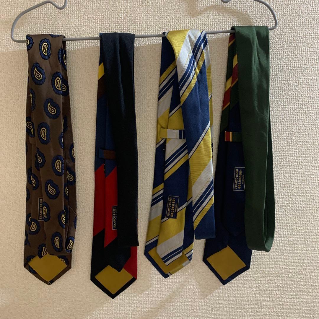 フランコバッシ Franco Bassi ネクタイ4点セット