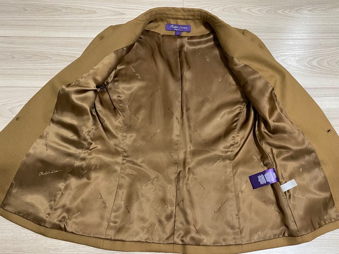 ラルフローレン パープルレーベル カシミヤ100 テーラードジャケット4 美品