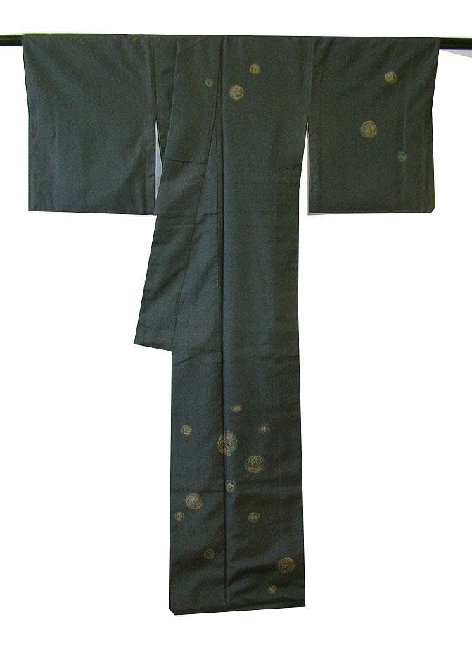 本場縞大島紬・訪問着＆紬袋帯・帯〆・帯揚げセット（正絹）仕立上り＜TT1302＞