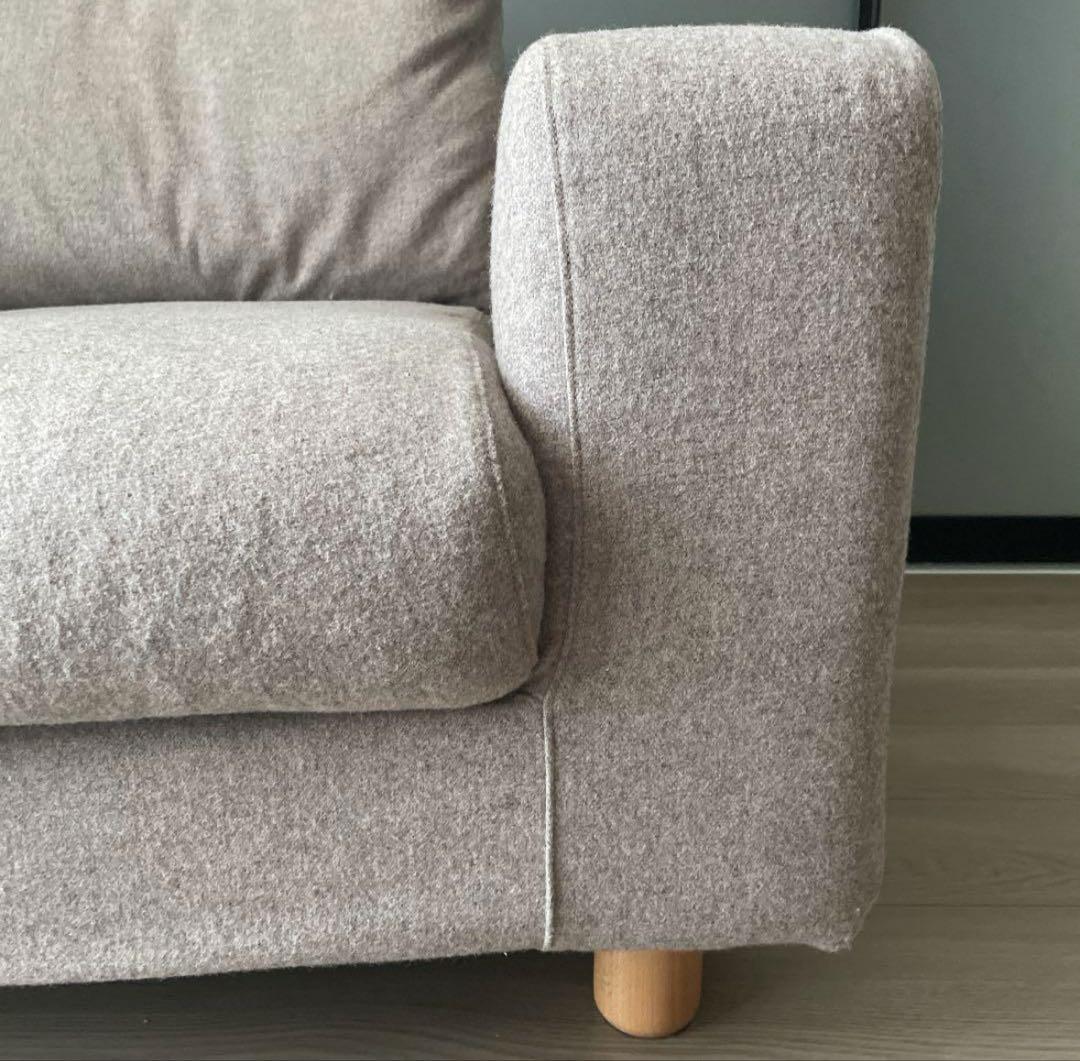 無印良品　ソファ本体　2シーター　フェザーポケットコイル