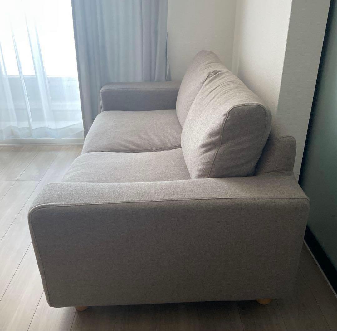 無印良品　ソファ本体　2シーター　フェザーポケットコイル