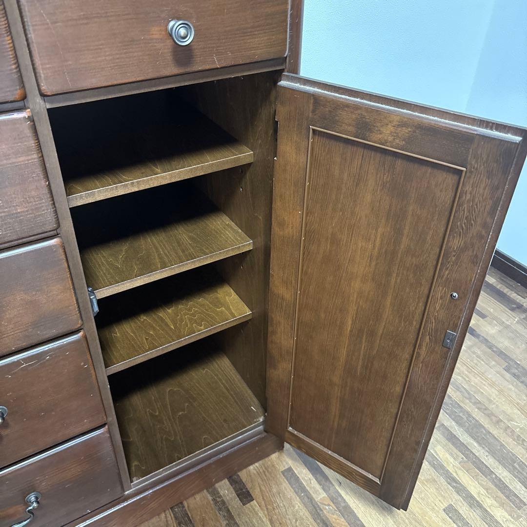 Tokai Kagu 木製ブラウンチェスト　箪笥