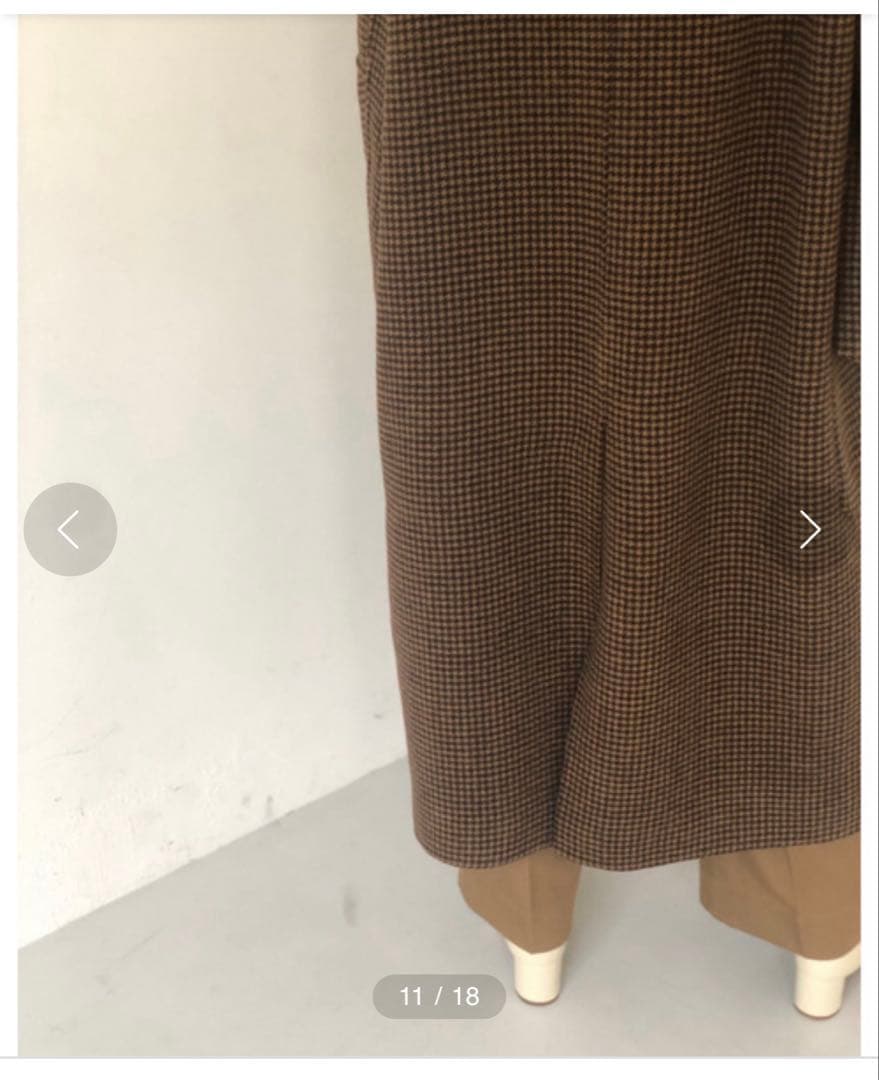 トゥデイフル　TODAYFUL オーバーチェックコート　38