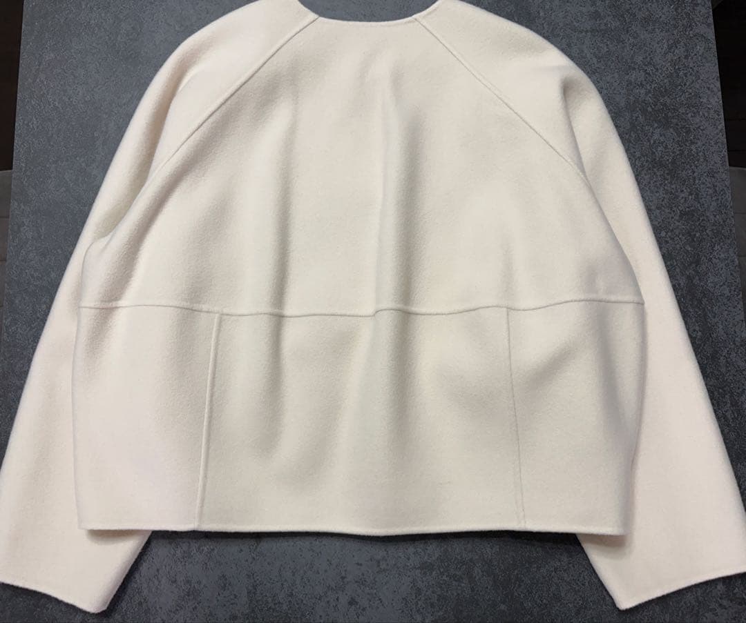 ウールリバーノーカラーコート