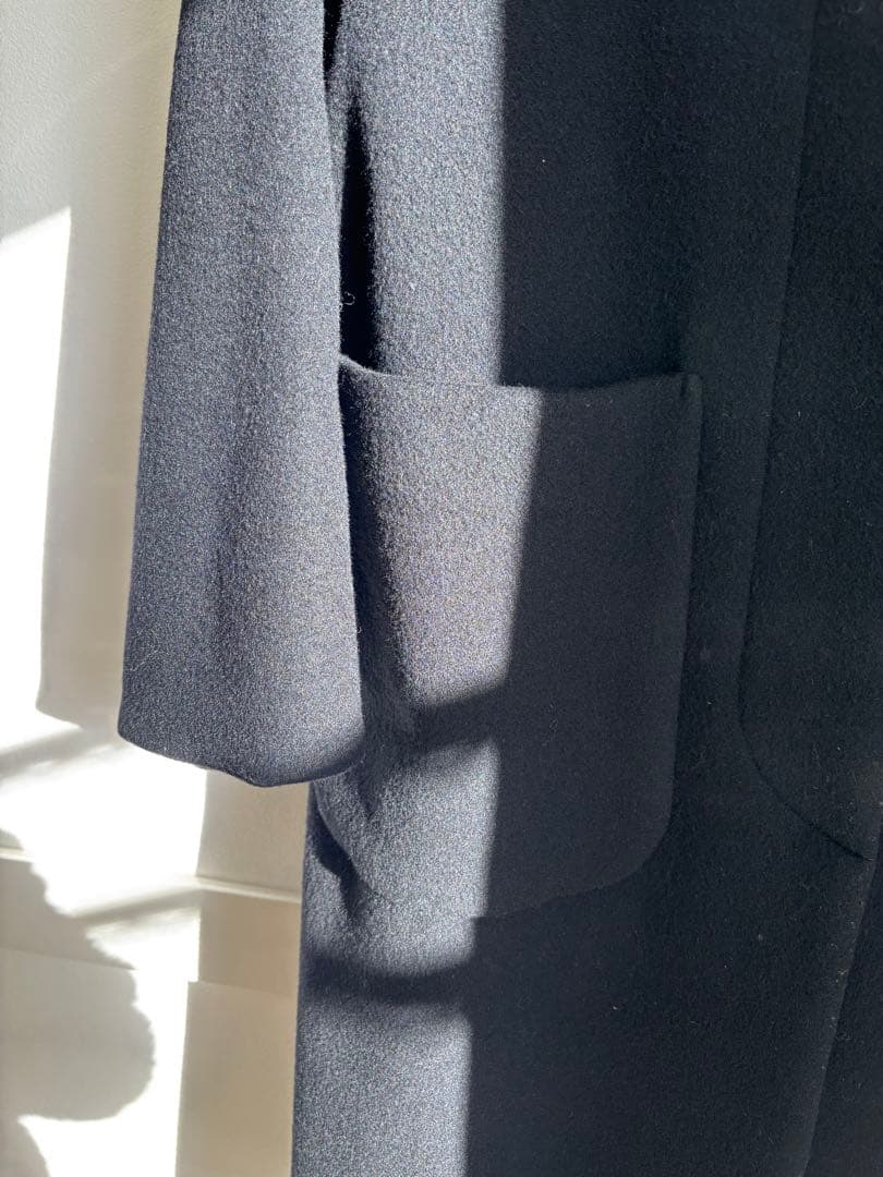 【1/24〜25限定セール】スローブイエナ ブラック ロングコート 36