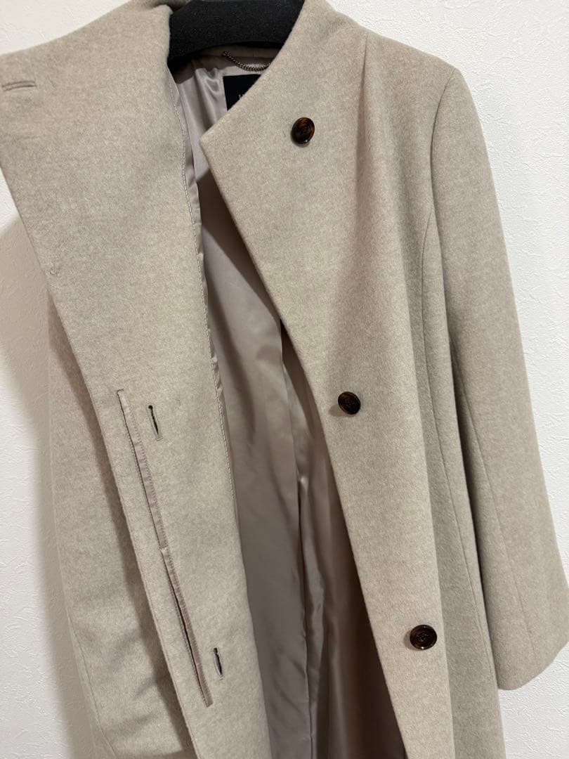 【未使用】UNTITLED アンタイトル ロングコート ベージュ