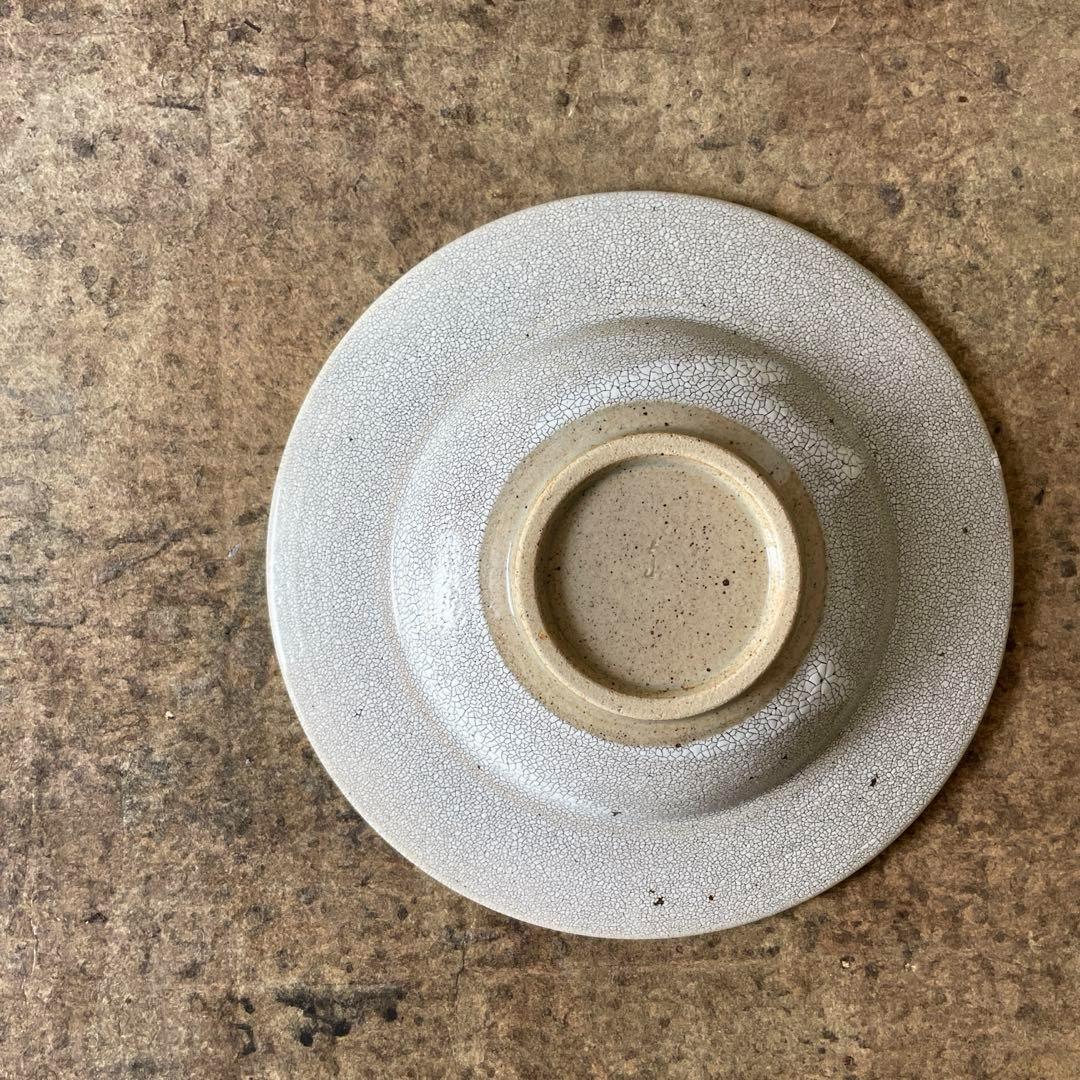 はくとんママ 美濃焼　錆かいらぎリム6.5寸深皿