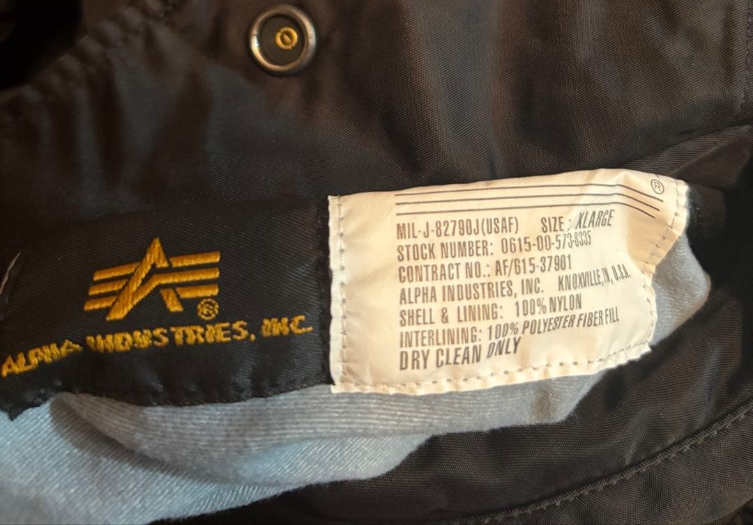 alpha industries MA-1 オレンジ裏地　サイズM