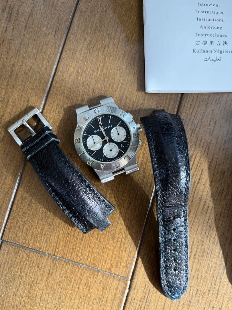 BVLGARIブルガリ ディアゴノ スポーツ クロノグラフ　ベルト3つ