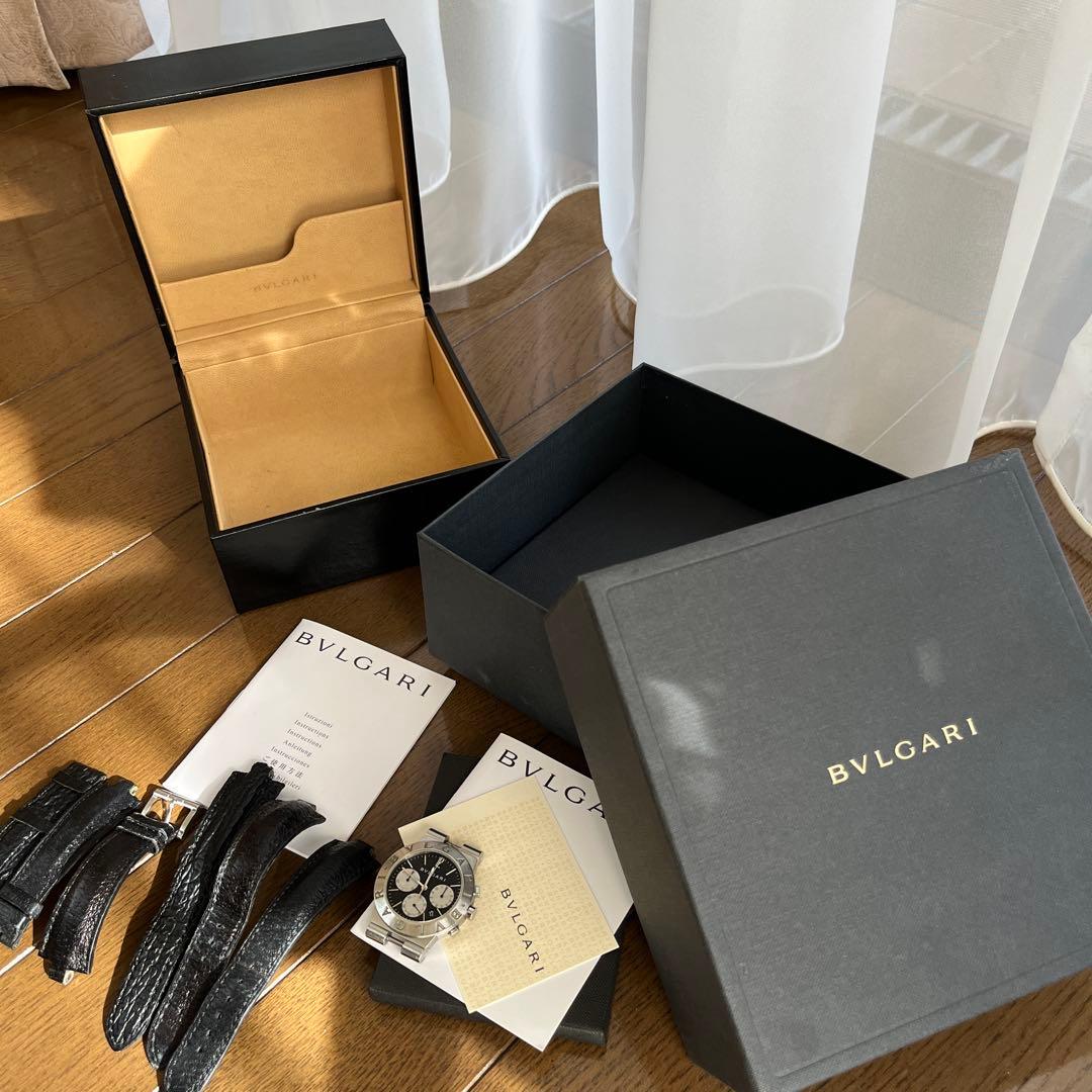BVLGARIブルガリ ディアゴノ スポーツ クロノグラフ　ベルト3つ