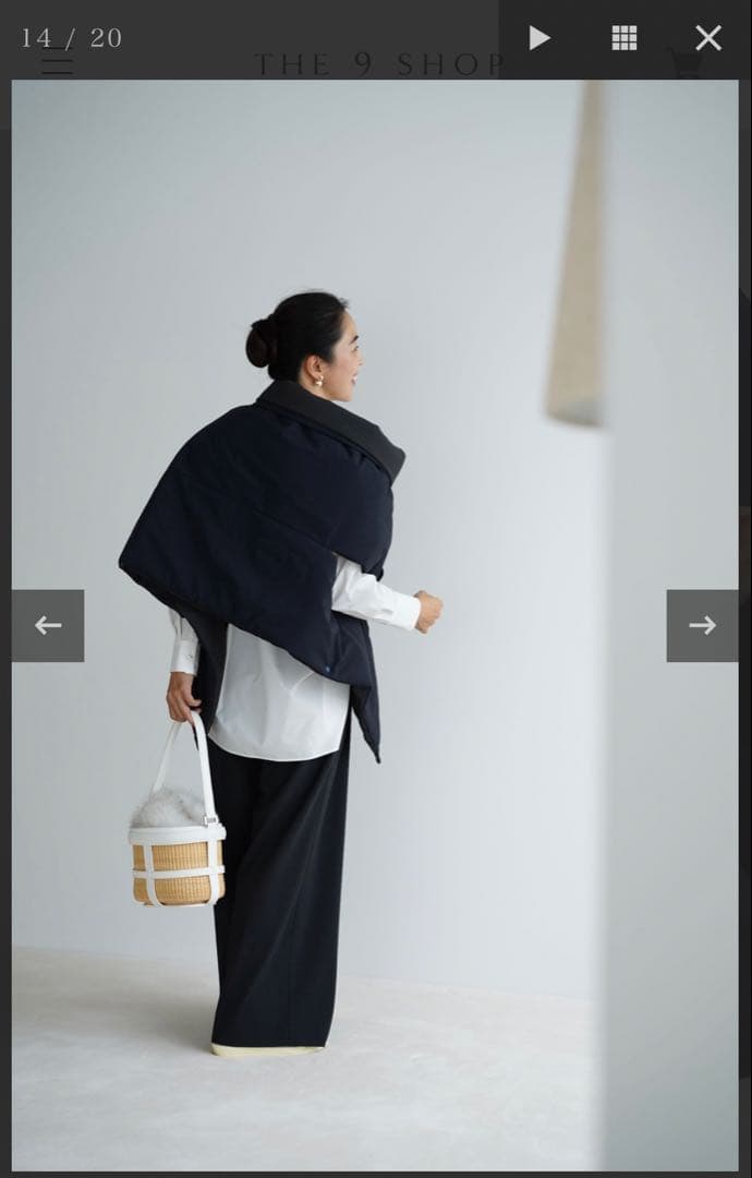 【新品未使用】The 9 SHOP Wrap me!ネイビーポンチョ