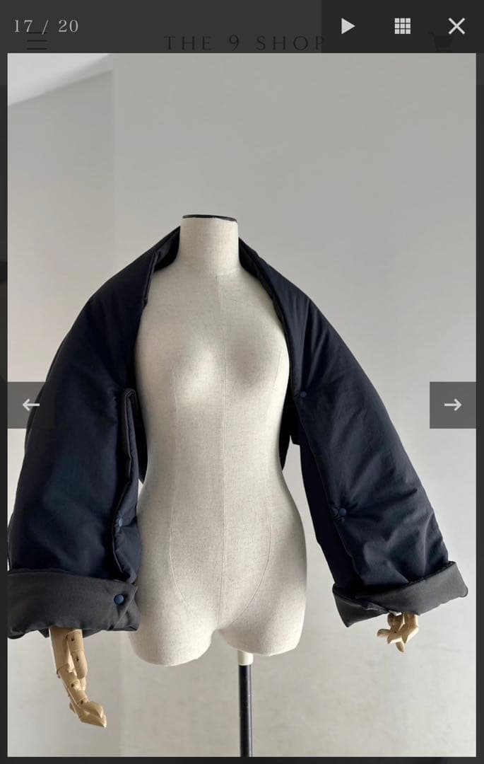 【新品未使用】The 9 SHOP Wrap me!ネイビーポンチョ