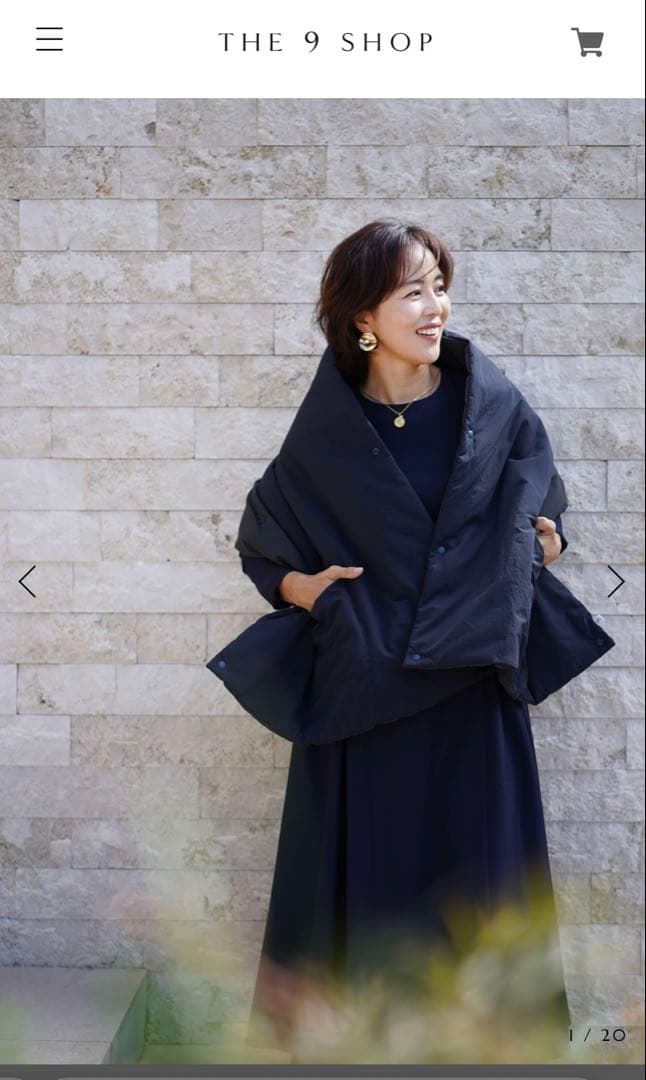 【新品未使用】The 9 SHOP Wrap me!ネイビーポンチョ