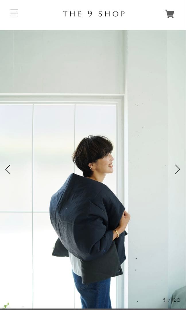 【新品未使用】The 9 SHOP Wrap me!ネイビーポンチョ