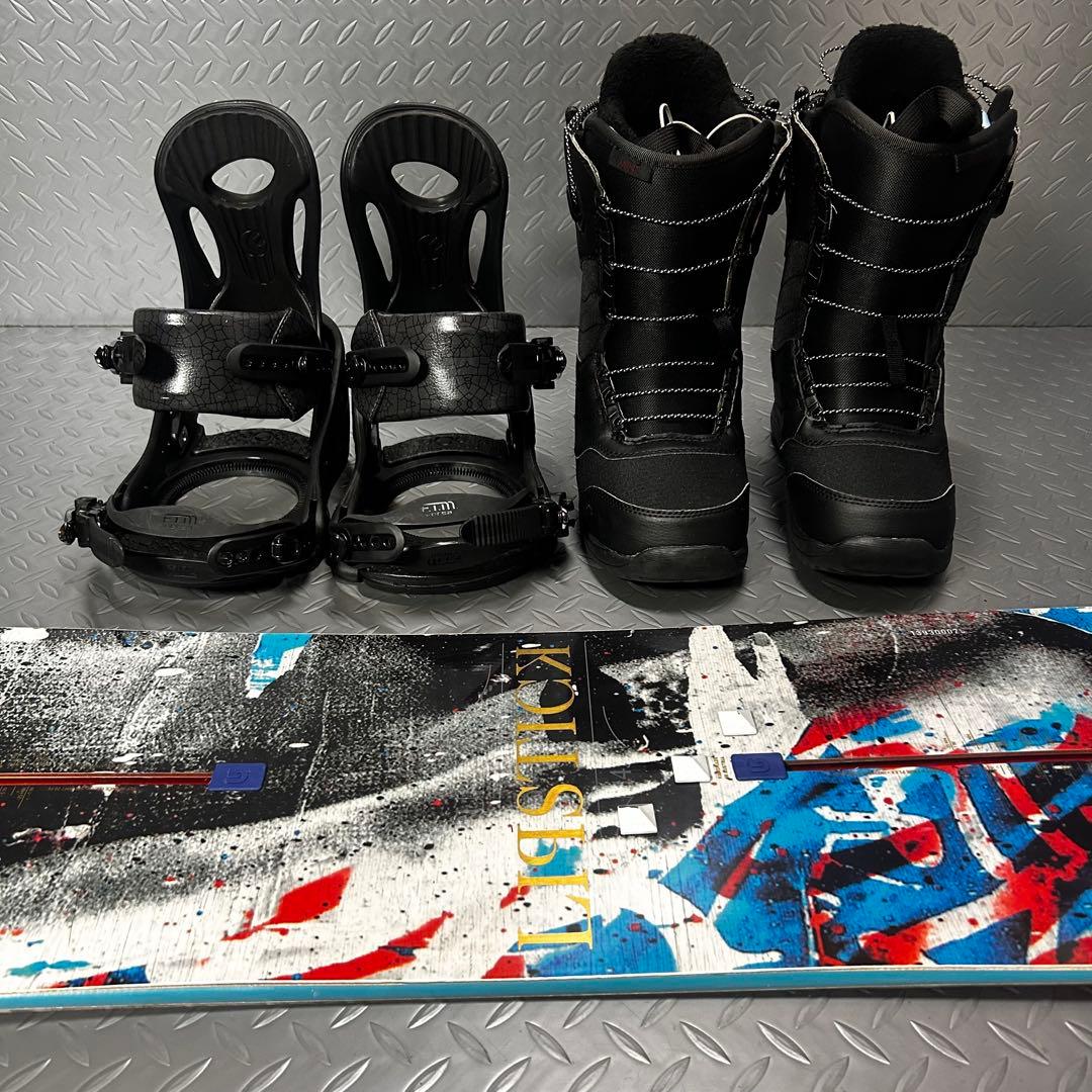 【レディース】バートン リップスティック 145cm スノーボード 3点セット