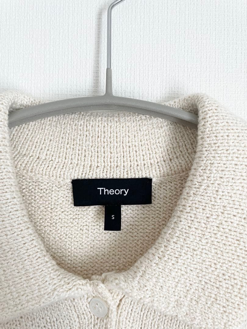Theory セオリー　キャップスリーブ ニットポロシャツ