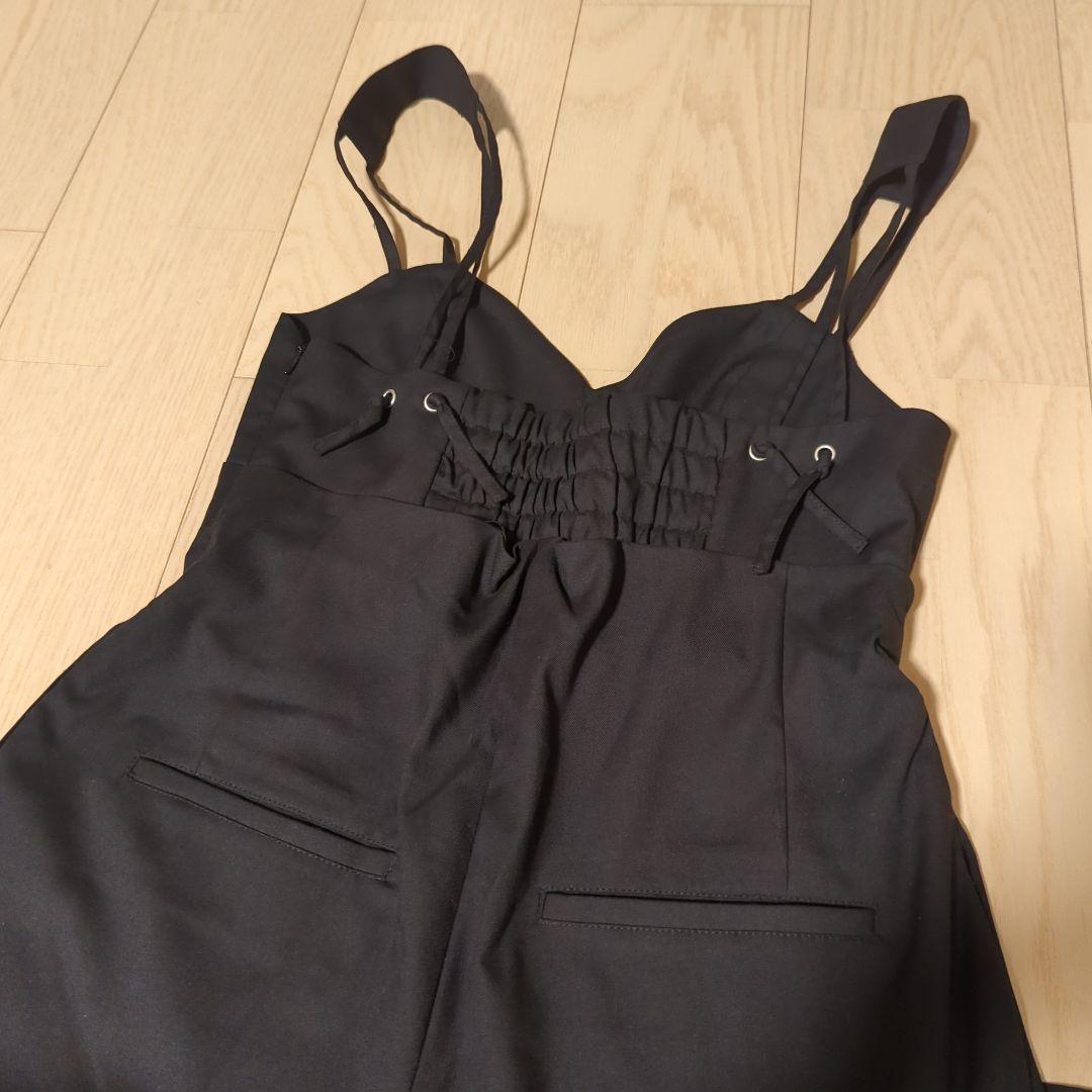 Ameri　MEDI CORD SUSPENDER WIDE PANTS