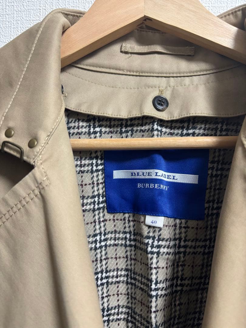 BURBERRY BLUELABEL トレンチコート ベージュ 40 レディース