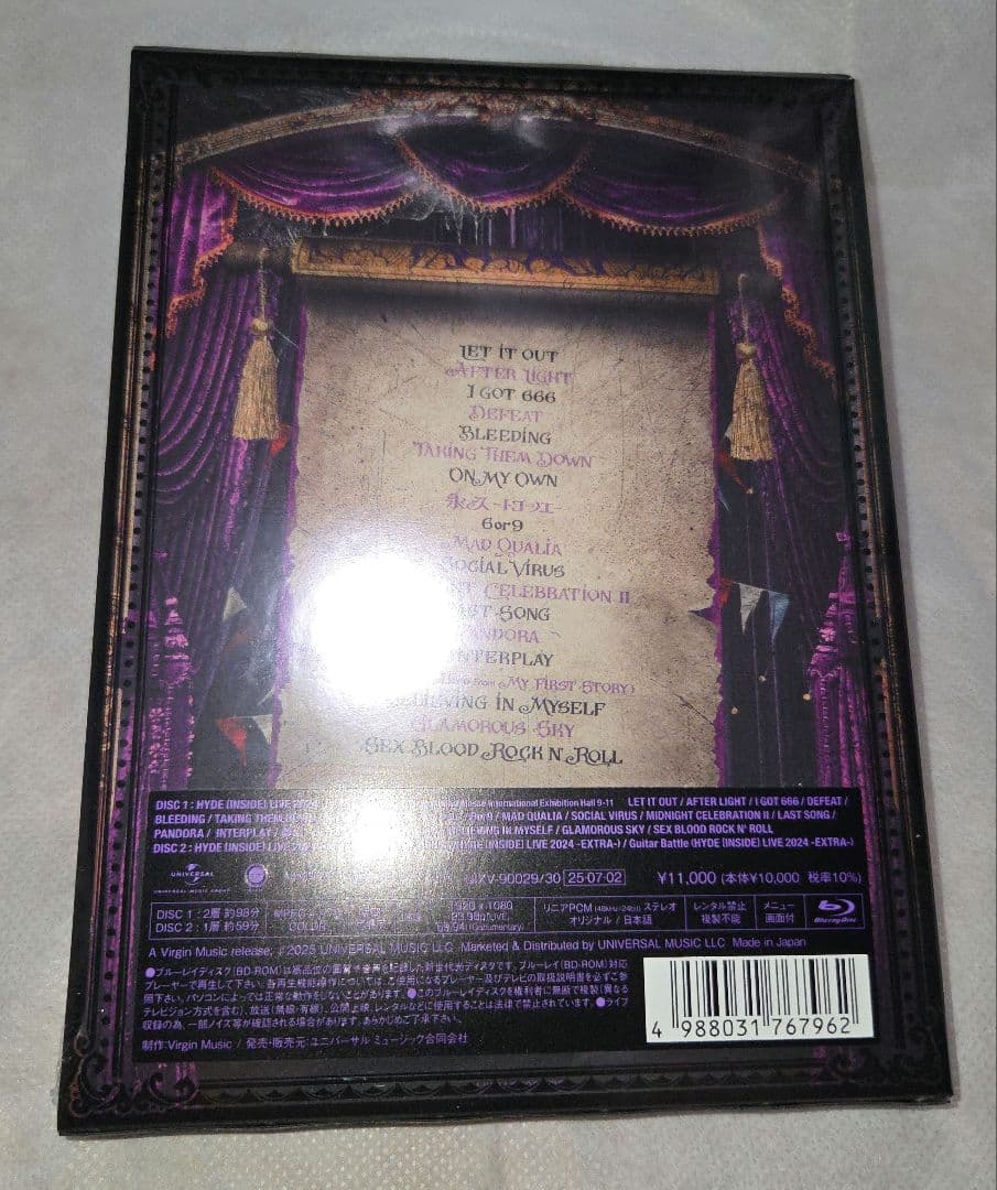 HYDE/[INSIDE]LIVE 2024-EXTRA-〈初回限定盤・2枚組〉