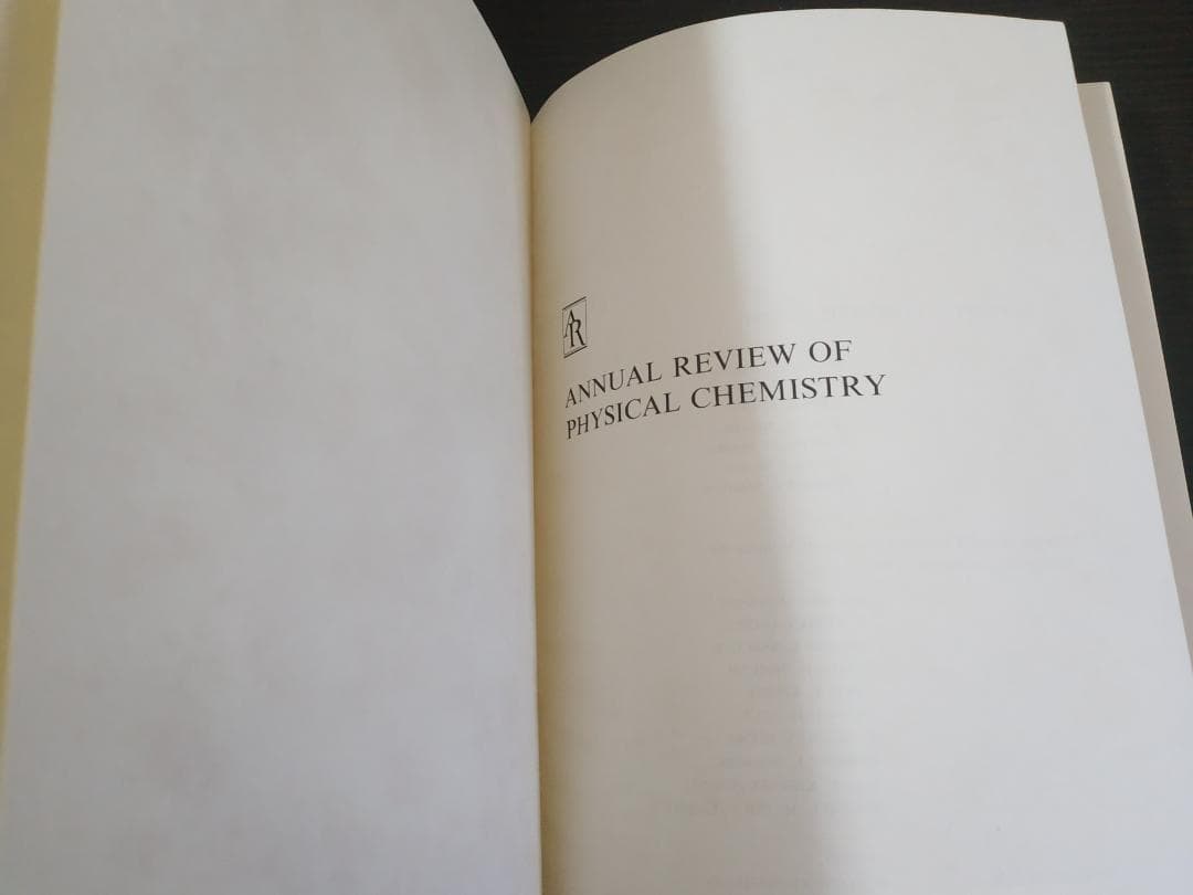 ANNU REV PHYS CHEM v40 1989 物理化学年次学術雑誌