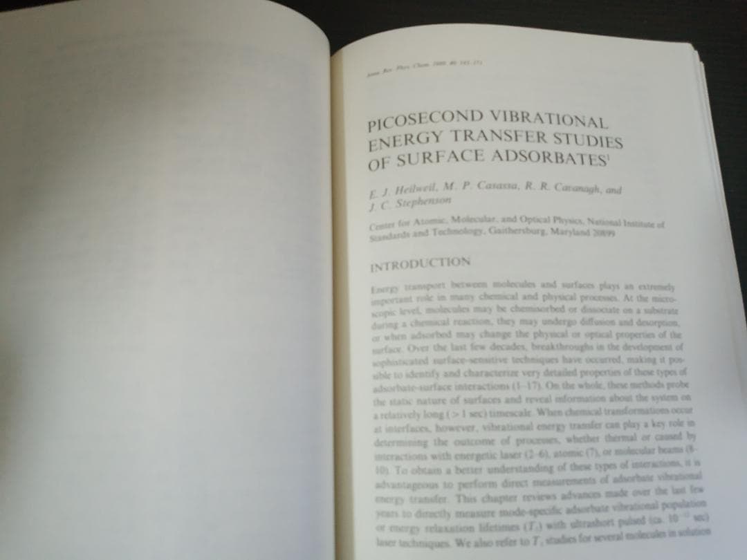 ANNU REV PHYS CHEM v40 1989 物理化学年次学術雑誌