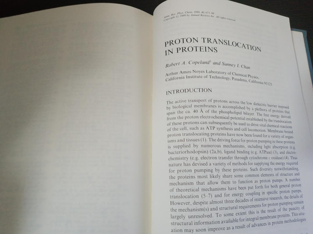 ANNU REV PHYS CHEM v40 1989 物理化学年次学術雑誌