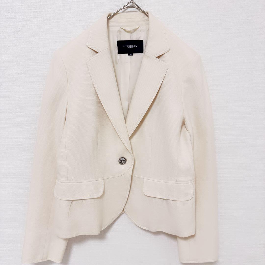 Burberry London オフホワイトジャケット シングル42 XL