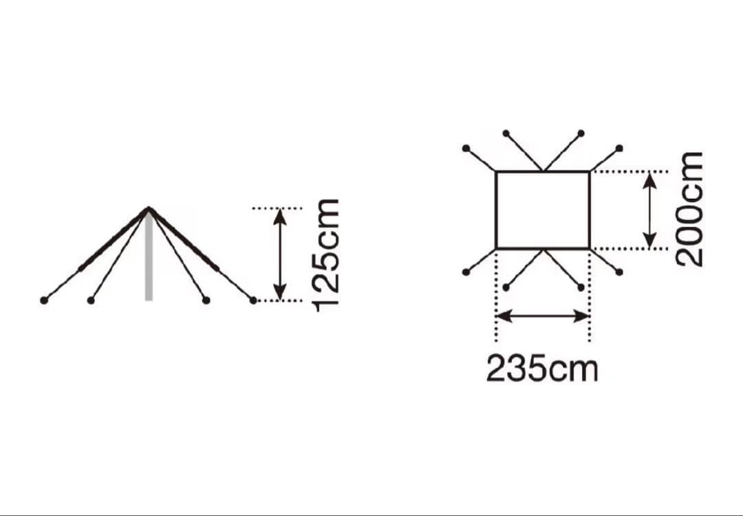  peakタープ ポンタAir [1-2人用]