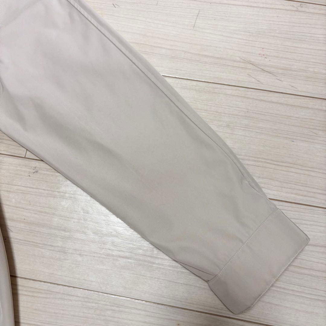 25ss 美品■23区■撥水加工 ライトツイル ノーカラー コート ドローコード