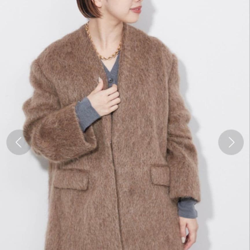 Plageプラージュ【R’IAM】シャギー コートジャケット