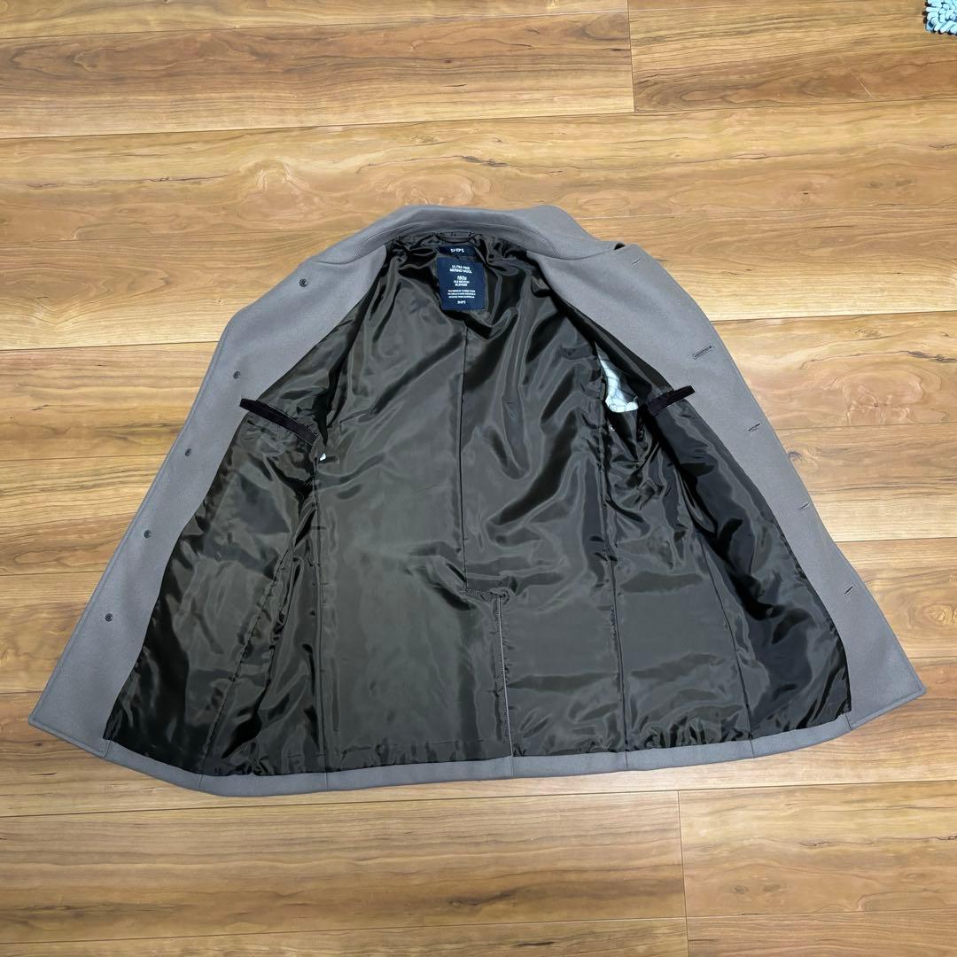 SHIPS ウールコート Mサイズ ベージュ ピーコート