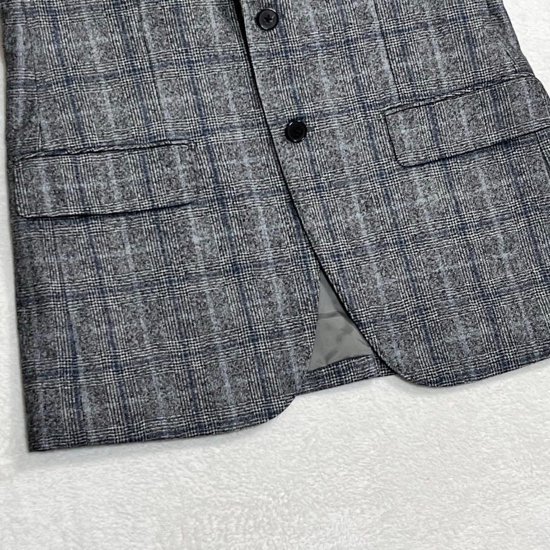 美品『ギルドホール』デルフィノ イタリア生地 グレンチェックセットアップスーツ