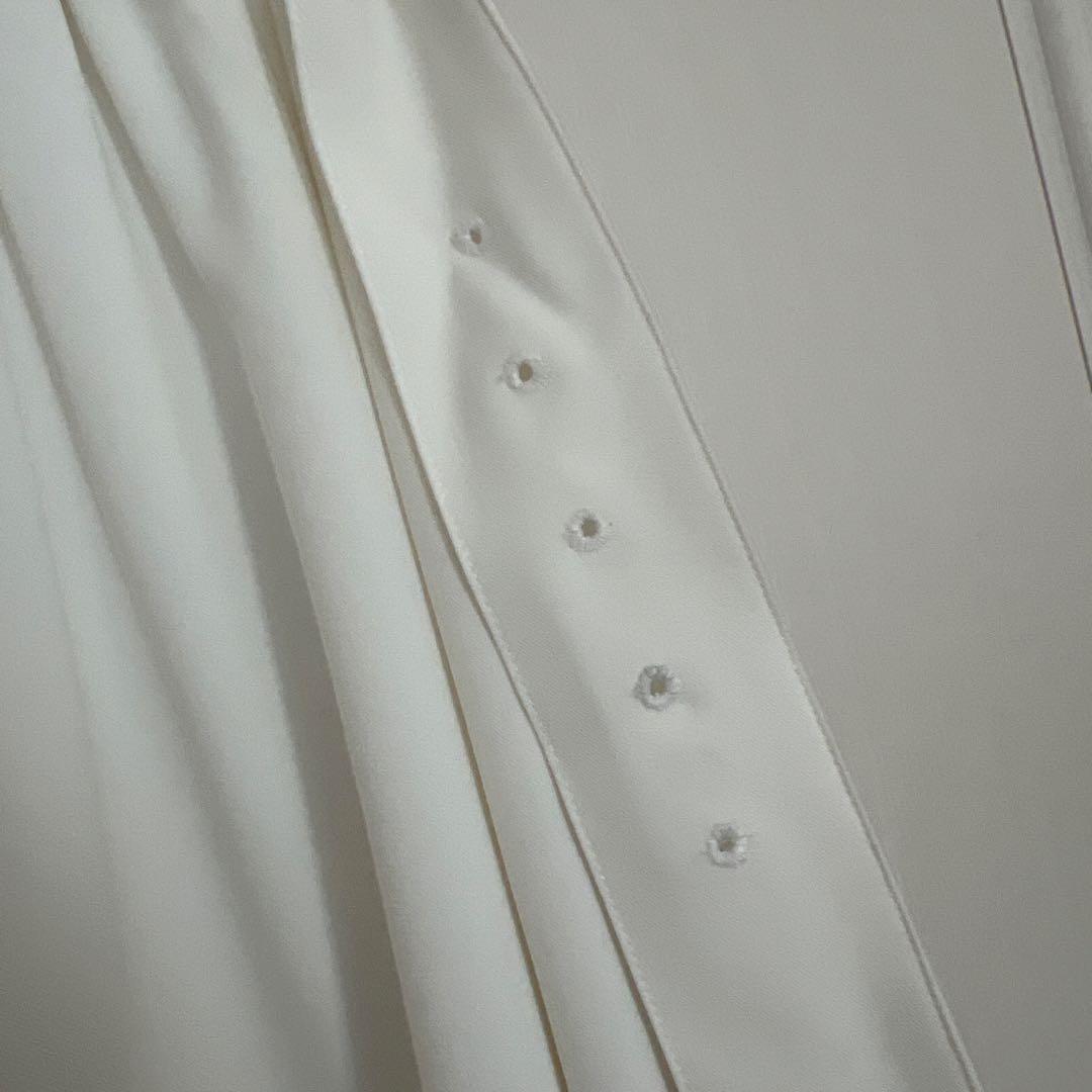 Noela ホワイト レースフリル ワンピース