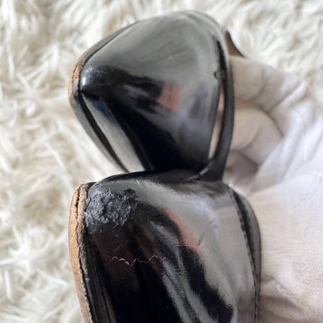 【ペリーコ】アネッリ パンプス ポインテッドトゥ レザー 36 黒