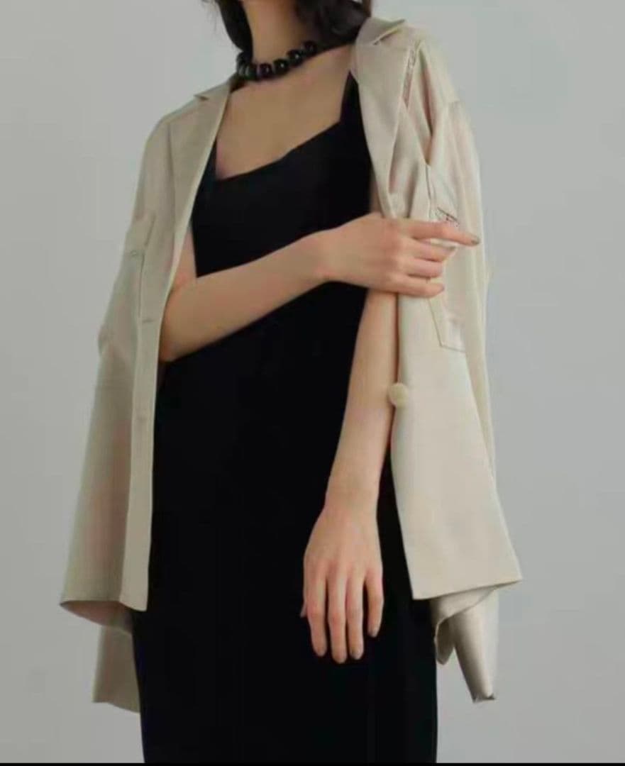 新品 ベロア ロング丈 ワンピース M 黒 おしゃれコーデ Annukアンヌーク