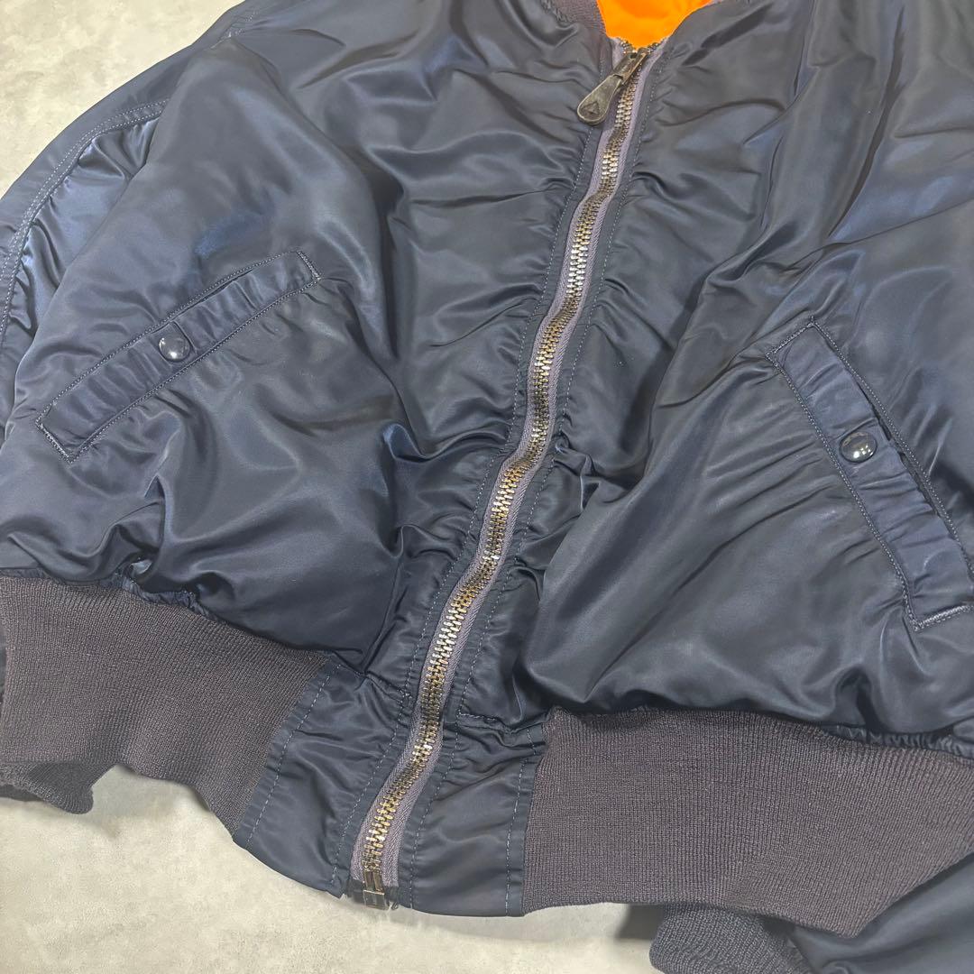 USA製 1968年復刻 アルファ MA-1 68モデル ネイビー