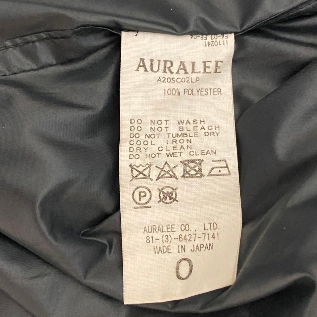 オーラリー SUPEER LIGHT POLYESTER サテンカラーコート