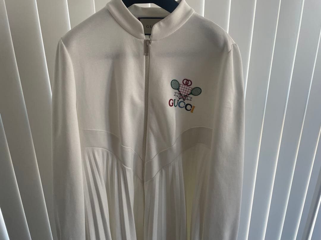 GUCCI テニスモチーフ ジップアップワンピース L