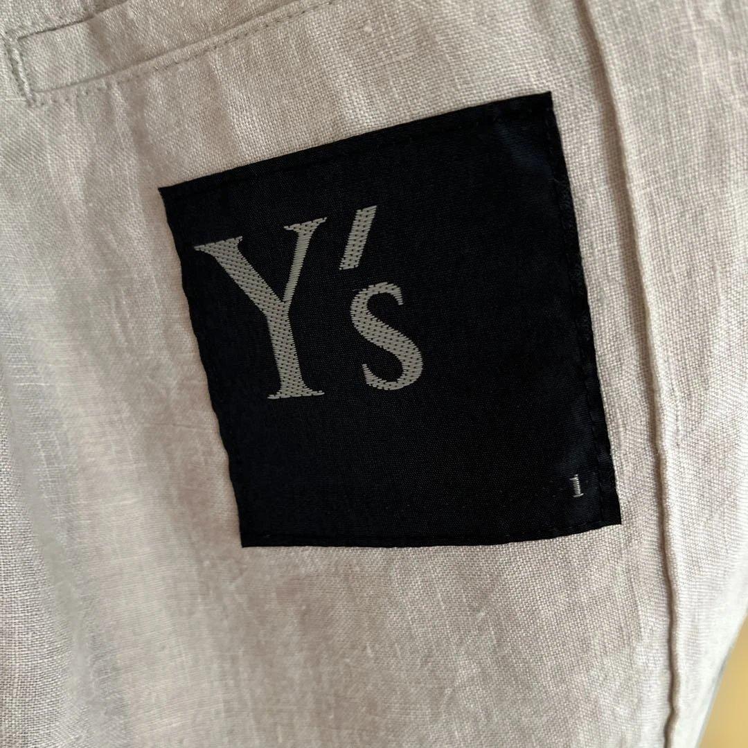 y'sネイビー ストライプ テーラードジャケット