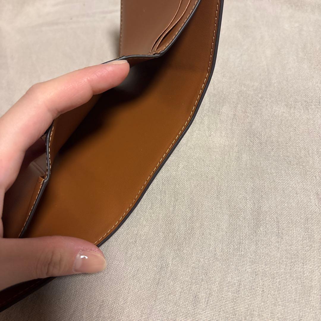 CELINE 三つ折り財布 ブラック・ゴールド