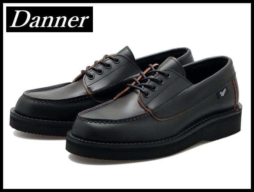 新品 ダナー ブローガン 茶芯 モカシン レザー シューズ 黒 26.0 ①