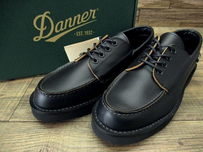 新品 ダナー ブローガン 茶芯 モカシン レザー シューズ 黒 26.0 ①