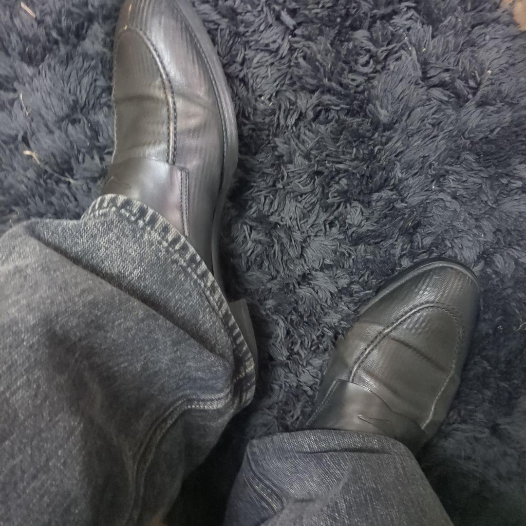 定価10万イタリア製 Giorgio Armani ポインテッドトゥ 革靴