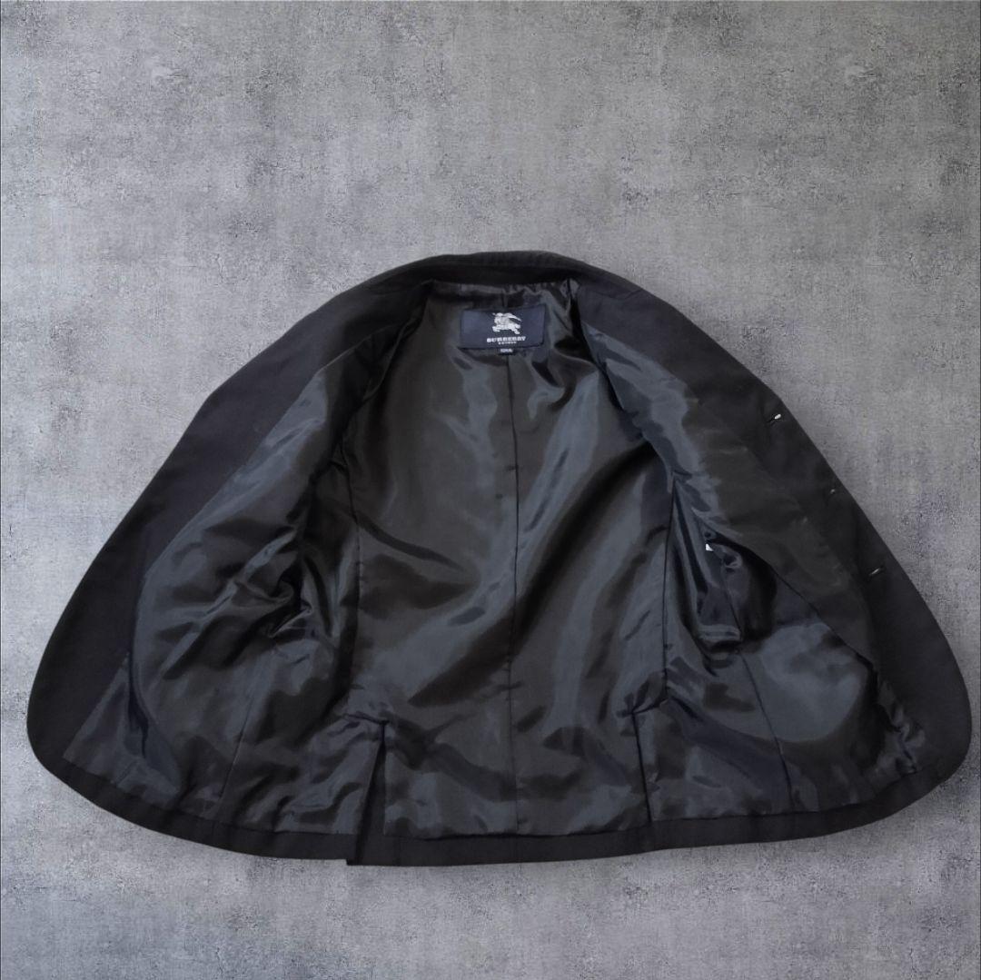 【バーバリー ロンドン】フォーマルスーツ 上下セット 120 黒 シルク混