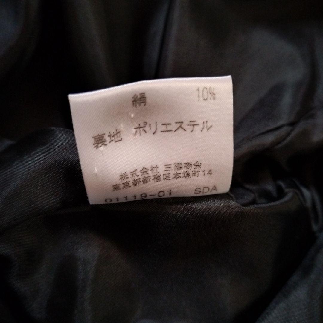 【バーバリー ロンドン】フォーマルスーツ 上下セット 120 黒 シルク混