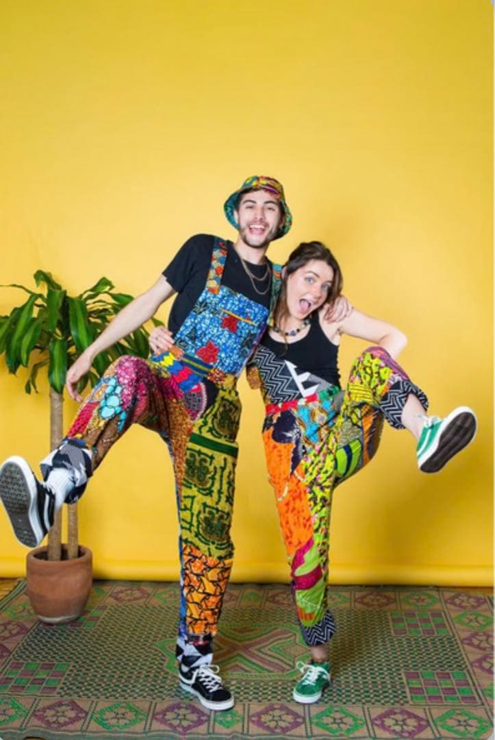 Ashanti Empress オーバーオール / アフリカンバティック サロペ