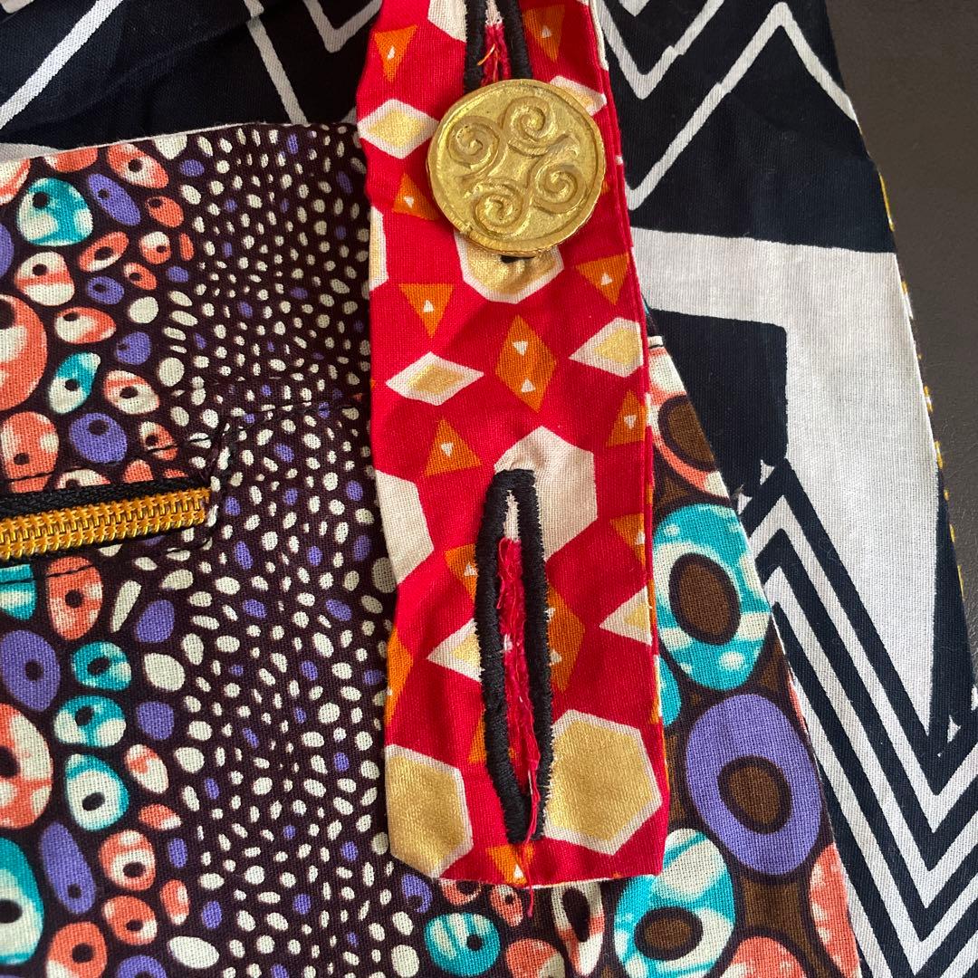 Ashanti Empress オーバーオール / アフリカンバティック サロペ