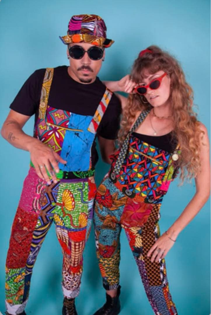 Ashanti Empress オーバーオール / アフリカンバティック サロペ