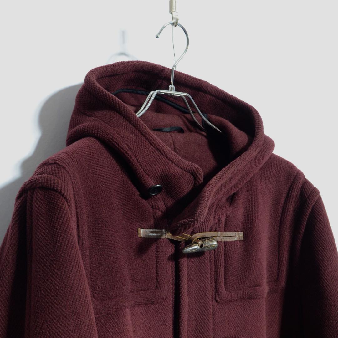 超極上品 旧タグ グレンフェル ダッフルコート ムーアブルック ワイン サイズM