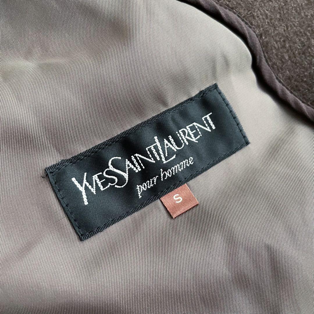 【Yves Saint Laurent】ウール ダブル ハーフ コート